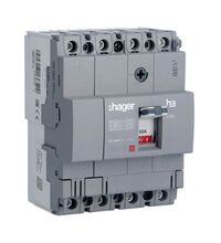 Intreruptor automat MCCB 160 Hager, 4P, 18kA, fix, 50A, HDA051L