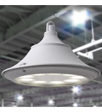 Corp de iluminat LED pentru depozite / hale, 6X10W, suspendat, plat, 3000K/4000K/6500K, alb, IP55, LUIGI 400 GX53, Fumagalli, L4F.128.D6K.W.Y