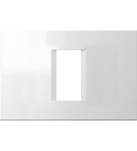 Rama decorativa aparataj modular TEM, rectangulara, 1/3M, alb mat, Line, OL13MW