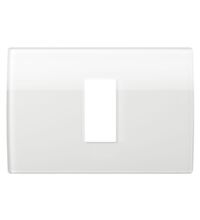 Rama decorativa aparataj modular TEM, rectangulara, 1/3M, alb, Pure, OP13GL