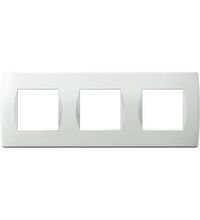 Rama decorativa aparataj modular TEM, elipsa, 3X2M, alb mat, Soft, OS26MW