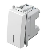 Intrerupator modular TEM, alb mat, cu LED, 1M, Modul, SM10MWIN