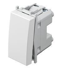 Intrerupator modular cap scara TEM, alb mat, 1M, Modul