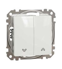 Mecanism intrerupator pentru jaluzele Schneider, cu retinere, incastrat, alb, Sedna Design, SDD111104