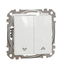 Intrerupator modular pentru jaluzele cu revenire Schneider, alb, Sedna Design, SDD111114