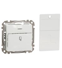 Mecanism intrerupator cu cartela Schneider, incastrat, alb, Sedna Design, SDD111121