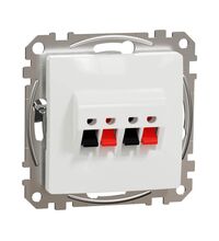 Mecanism priza audio Schneider, incastrat, alb, Sedna Design, SDD111411