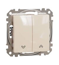 Mecanism intrerupator pentru jaluzele Schneider, cu retinere, incastrat, bej, Sedna Design, SDD112104