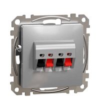 Mecanism priza audio Schneider, incastrat, aluminiu, Sedna Design, SDD113411