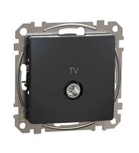 Mecanism priza TV Schneider, intermediara, incastrat, 7dB, antracit, Sedna Design, SDD114474