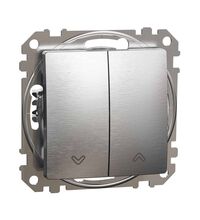 Mecanism intrerupator pentru jaluzele Schneider, cu retinere, incastrat, aluminiu patinat, Sedna Design, SDD170104