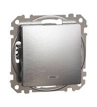 Mecanism intrerupator cap scara 10A Schneider, incastrat, aluminiu patinat, IP20, Sedna Design, SDD170106L