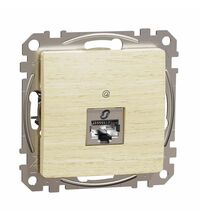 Mecanism priza RJ45 STP cat.6A, incastrat, mesteacan, Sedna Design, Schneider, SDD180466S