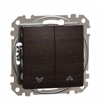 Mecanism intrerupator pentru jaluzele Schneider, cu retinere, incastrat, wenge, Sedna Design, SDD181104
