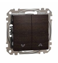 Intrerupator modular pentru jaluzele cu revenire Schneider, wenge, Sedna Design, SDD181114