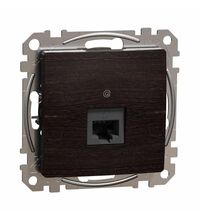 Mecanism priza RJ45 UTP cat.6, incastrat, wenge, Sedna Design, Schneider, SDD181461
