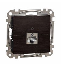 Mecanism priza RJ45 STP cat.6, incastrat, wenge, Sedna Design, Schneider, SDD181461S