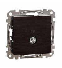Mecanism priza TV Schneider, de capat, incastrat, 4dB, wenge, Sedna Design, SDD181471