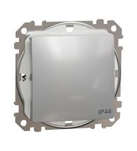 Mecanism intrerupator 10A Schneider, incastrat, aluminiu, IP44, Sedna Design, SDD213101