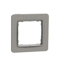 Rama decorativa aparataj unitar Schneider, universala, 1 post, piatra gri, Sedna Elements, SDD390801