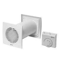 Recuperator de caldura compact, 100mm, cu termostat, 7W, Europlast, SPKT100