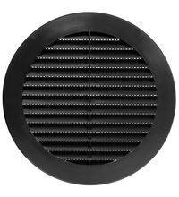 Grila de ventilare, rotund, 150mm, negru, VR, Europlast, VR150M