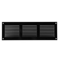 Grila de ventilare, metalic, rectangular, 300x100mm, negru, MR1010-5050, Europlast, MR3010M