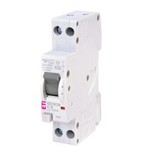 Siguranta automata (disjunctor) cu protectie diferentiala monofazica ETI, 6A, 30mA, curba C, RCBO, tip A, 6kA, 002176031