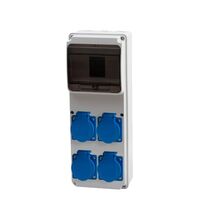 Tablou organizare santier monofazic, 6 module, IP44, 230VAC, 16A, F-ELEKTRO, 74180.9