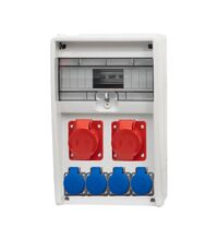 Tablou organizare santier trifazic/monofazic, 12 module, IP44, 230/415VAC, 16A/32A, F-ELEKTRO, 74181.43