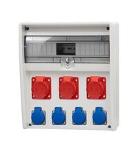 Tablou organizare santier trifazic/monofazic, 17 module, IP44, 230/415VAC, 16A, F-ELEKTRO, 74182.2