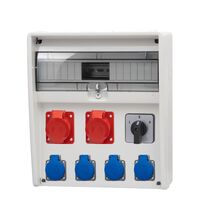 Tablou organizare santier trifazic/monofazic, 17 module, IP44, 230/415VAC, 16A/32A, F-ELEKTRO, 74182.200