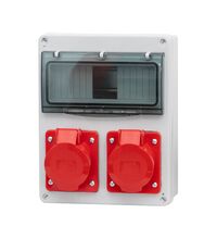 Tablou organizare santier trifazic, 8 module, IP44, 415VAC, /32A, F-ELEKTRO, F3.0079