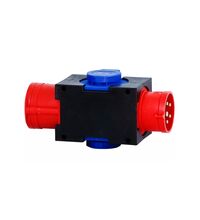 Priza/stecher combinat trifazic/schuko F-ELEKTRO, IP44, mobil, 3P+N+E;schuko, 16A, Parma, F3.0116