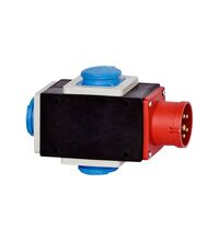 Priza/stecher combinat trifazic/schuko F-ELEKTRO, IP44, mobil, 3P+N+E;schuko, 32A, Parma, F3.0378