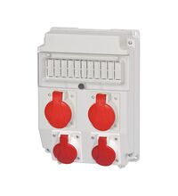 Tablou organizare santier trifazic, 11 module, IP44, 415VAC, 16A, F-ELEKTRO, F3.0392