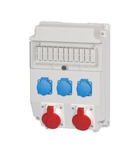 Tablou organizare santier trifazic/monofazic, 11 module, IP44, 230/415VAC, 16A/32A, F-ELEKTRO, F3.0400