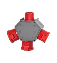 Priza/stecher combinat trifazic/trifazic F-ELEKTRO, IP44, mobil, 3P+N+E, 16A, Polybox, F3.0595