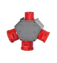 Priza/stecher combinat trifazic/trifazic F-ELEKTRO, IP44, mobil, 3P+N+E, 16A/32A, Polybox, F3.0619