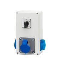 Tablou organizare santier trifazic/monofazic cu intrerupator 0-1(16A), IP44, 230/415VAC, 16A, F-ELEKTRO, F3.0799