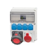 Tablou organizare santier trifazic/monofazic, 12 module, IP44, 230/415VAC, 16A/63A, F-ELEKTRO, F3.0835