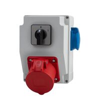 Tablou organizare santier trifazic/monofazic cu intrerupator 0-1(32A), IP44, 230/415VAC, 16A/32A, F-ELEKTRO, F3.1876