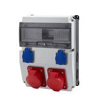 Tablou organizare santier trifazic/monofazic, 12 module, IP44, 230/415VAC, 16A/32A, F-ELEKTRO, F3.2693