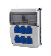 Tablou organizare santier monofazic, 12 module, IP44, 230VAC, 16A, F-ELEKTRO, F3.2704