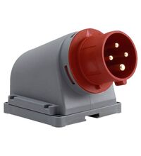 Stecher trifazic F-ELEKTRO, IP44, aplicat, 3P+E, 16A, F7.0097