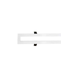 Rama pentru corp de iluminat LED 36W, alb, montaj incastrat, 1230x75mm, SLIM, Lumen, 21-120000