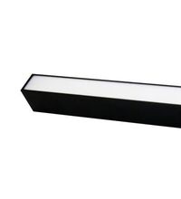 Corp de iluminat LED, 50W, montaj universal, liniar, SLIM, 3000K, negru, IP20, Lumen