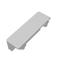 Capac pentru sina, terminal, aplicat, alb, MINI, Lumen