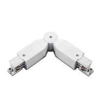 Element de alimentare pentru sina, reglabil, 90 grade, alb, Lumen
