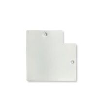 Capac pentru sina, 230VAC, conector(mufa) fixa, 90 grade, alb, Lumen